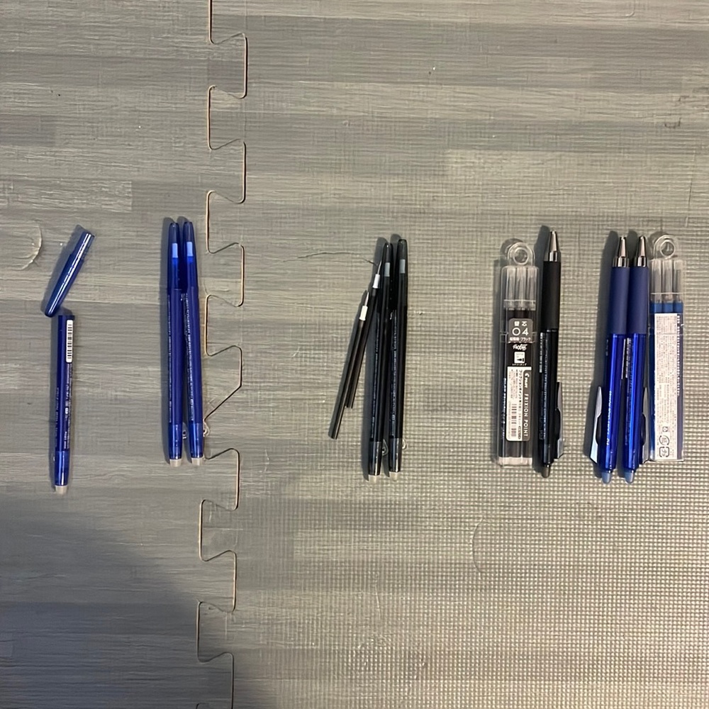 Pilot Frixion Ball Erasable Pen Lot with refills